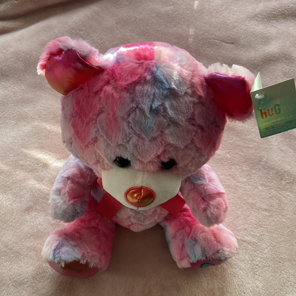 NWT Tie Dye Cotton Candy Stuffed Animal Plush Teddy Bear Walgreens brand - Picture 7 of 10